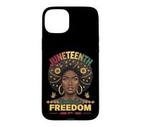 Carcasa para iPhone 15 Plus Juneteenth arraigado en la Libertad Junio de 1865 Black History Women's