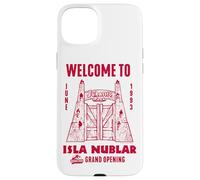 Carcasa para iPhone 15 Plus Jurassic Park Welcome to Isla Nublar