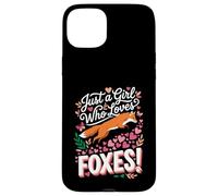 Carcasa para iPhone 15 Plus Just a Girl Who Loves Foxes! Sweet Woodland Wildlife