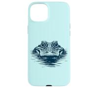 Carcasa para iPhone 15 Plus Just Chillin ’Gator - Minimal Alligator Eyes Afloat