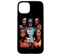 Carcasa para iPhone 15 Plus Justice League Movie Save The World Poster