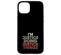 Carcasa para iPhone 15 Plus Justice Name Justice Personalized Name First Given