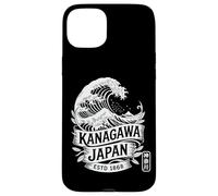Carcasa para iPhone 15 Plus Kanagawa Japan Hanko Sello Great Wave Retro Kanji Souvenir