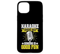 Carcasa para iPhone 15 Plus Karaoke Donde Cantar Malo es Bueno Divertido Karaoke