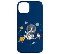 Carcasa para iPhone 15 Plus Kawaii Kids & Boys Astronaut Space Boston Terrier Dog Lover