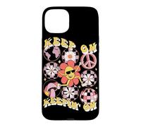 Carcasa para iPhone 15 Plus Keep On Keepin' On Retro Daisy Graphic