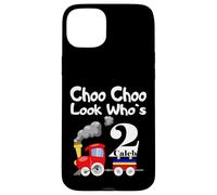Carcasa para iPhone 15 Plus Kids 2nd Birthday Caleb Choo Choo Train 2 Year Old