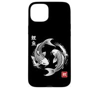 Carcasa para iPhone 15 Plus Koi Fish Japonés Yin y Yang Harmony Balance