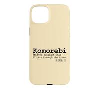 Carcasa para iPhone 15 Plus Komorebi Japonés Palabra Vocab Poético Árbol Sol Naturaleza Amor