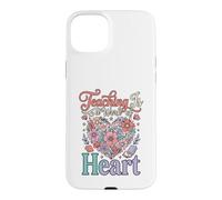 Carcasa para iPhone 15 Plus La enseñanza es una Obra de corazón Día Internacional del Maestro