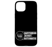 Carcasa para iPhone 15 Plus La Felicidad no es automática Sino transmisión Manual del automóvil
