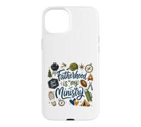 Carcasa para iPhone 15 Plus La paternidad es mi Ministerio al Aire Libre papá Vida