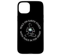 Carcasa para iPhone 15 Plus La Paz en la Tierra Comienza con la Paz en el corazón - Budismo
