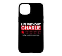 Carcasa para iPhone 15 Plus La Vida sin Charlie Boring no recomendaría una revisión Divertida