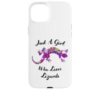 Carcasa para iPhone 15 Plus Lagartija Just A Girl Who Loves Lizards Outfit Lizard Lover