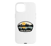 Carcasa para iPhone 15 Plus Lago di Lugano Italia Design Vacation Souvenir