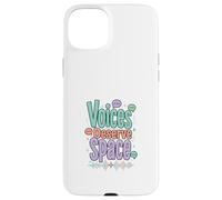 Carcasa para iPhone 15 Plus Las Voces merecen un diseño de Conciencia sobre la comunicación Espacial
