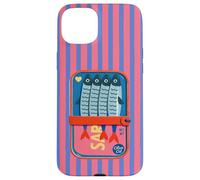 Carcasa para iPhone 15 Plus Lata Retro para sardinas, Estilo Vintage, con Rayas Rosas, costeras y veraniegas