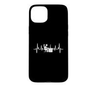 Carcasa para iPhone 15 Plus Latido del corazón Geek Humor Gamer Hombre Divertido