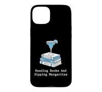 Carcasa para iPhone 15 Plus Lecturas de ficción para Amantes de los Libros & Margaritas