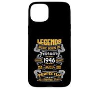 Carcasa para iPhone 15 Plus Legend February 1946 Vintage 80th Birthday Tees Made in 1946