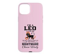 Carcasa para iPhone 15 Plus Leo Zodiac Elige sabiamente el Peor Humor de Pesadilla