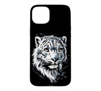 Carcasa para iPhone 15 Plus Leopardo de Las Nieves Panthera Uncia Gran Felino