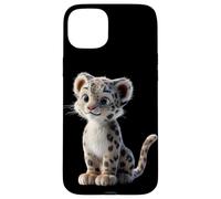Carcasa para iPhone 15 Plus Leopardo de Las Nieves Panthera Uncia Gran Felino