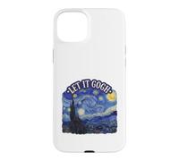 Carcasa para iPhone 15 Plus Let It Gogh Noche Estrellada Divertido Artista Van Gogh Bellas Artes