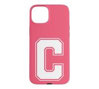Carcasa para iPhone 15 Plus Letra C Big Bold Capital Varsity Alfabeto Monograma