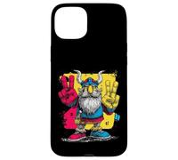Carcasa para iPhone 15 Plus Letrero de Arte gráfico de Graffiti Pop de Doble Paz Vikingo