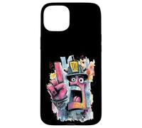 Carcasa para iPhone 15 Plus Letrero gráfico de Graffiti Pop con diseño de Graffiti de Bombero