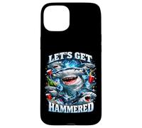 Carcasa para iPhone 15 Plus Let's Get Hammerhead Shark Pun Dad Joke