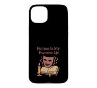 Carcasa para iPhone 15 Plus Libro Nerd Humor Ficción Escape Burnout Bibliófilo Vibes