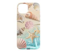 Carcasa para iPhone 15 Plus Linda Playa estética océano Concha Costera Verano mar Tema