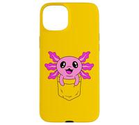 Carcasa para iPhone 15 Plus Lindo Bebé Axolotl En El Bolsillo Kawaii Anime
