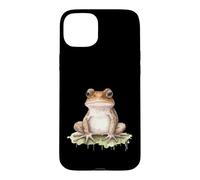 Carcasa para iPhone 15 Plus Lindo diseño Animal Anfibio Rana Acuarela