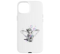 Carcasa para iPhone 15 Plus Lindo diseño estético de Gato soñador Gatito Burbuja Arte Suave Pasado