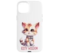 Carcasa para iPhone 15 Plus Lindo Gato de Dibujos Animados con Collar ilustración
