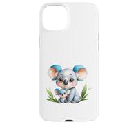 Carcasa para iPhone 15 Plus Lindo Koala mamá y bebé Animal ilustración