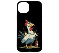 Carcasa para iPhone 15 Plus Lindo Pollo con Cerveza Busca fanáticos de Beber