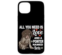 Carcasa para iPhone 15 Plus Lindo Puntero Llamado Berta para alemán Puntero de Pelo Corto