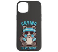 Carcasa para iPhone 15 Plus Llorar es mi Mapache Cardiovascular