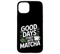 Carcasa para iPhone 15 Plus Los Buenos días comienzan con Matcha