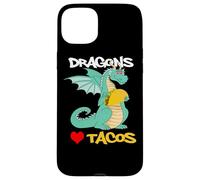 Carcasa para iPhone 15 Plus Los Dragones aman los Tacos