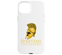 Carcasa para iPhone 15 Plus Los espartanos Nunca se rinden - Historia Griega Antigua Esparta