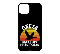 Carcasa para iPhone 15 Plus Los Gansos Hacen Que mi corazón se Eleve Ganso