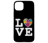 Carcasa para iPhone 15 Plus Love Accept Advocate Apoya El Mes De La Concienciación sobre