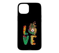 Carcasa para iPhone 15 Plus Love Jack Russell Terrier Dog Sunflower Tie Dye Leoparad