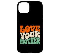 Carcasa para iPhone 15 Plus Love Your Mother Earth Day Retro Ambientalista Planeta